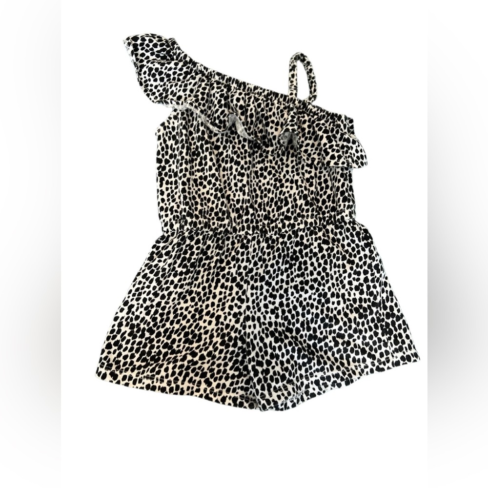 Old Navy Toddler Ruffled Romper - Animal Print- 3T